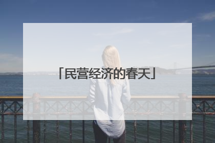 民营经济的春天